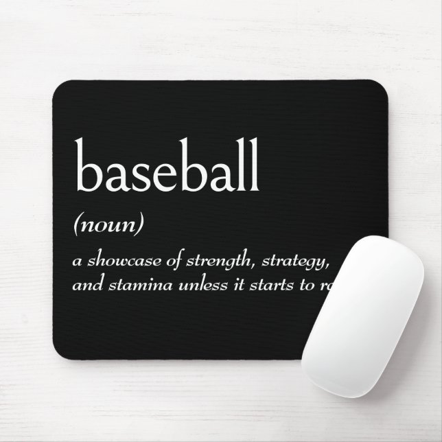 Tapis De Souris Définition De Dictionnaire Pour BASEBALL (Avec souris)