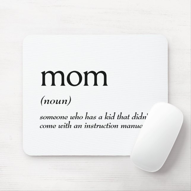 Tapis De Souris Définition de dictionnaire pour MOM (Avec souris)