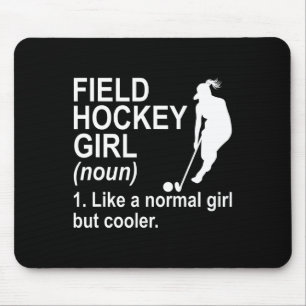 Tapis De Souris Définition de fille de hockey sur gazon