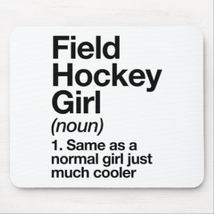 Tapis De Souris Définition de fille de hockey sur gazon drôle et S
