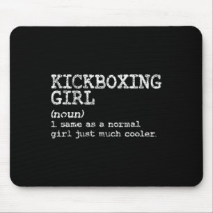 Tapis De Souris Définition de fille de kickboxing drôle femmes ent