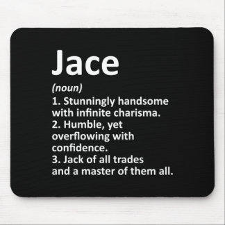 Tapis De Souris Définition de Jace Nom Personnalisé Anniversaire D