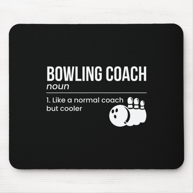 Tapis De Souris Définition de l'entraîneur de Bowling (Devant)
