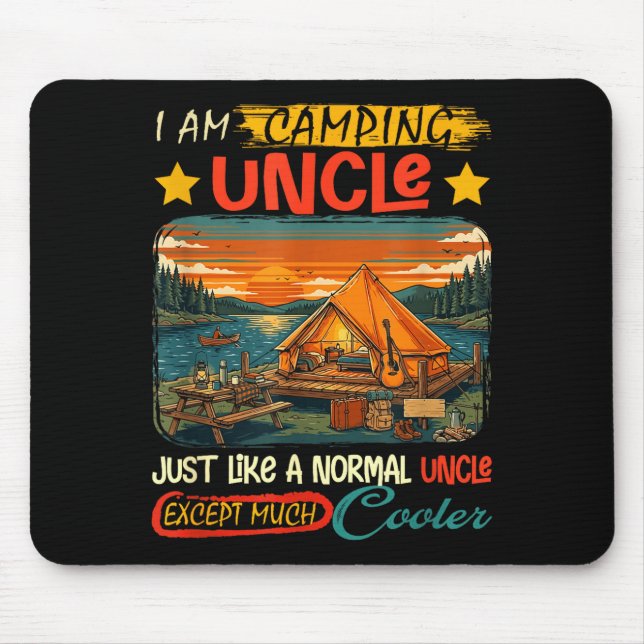 Tapis De Souris Définition de l'oncle camping beaucoup plus cool l (Devant)