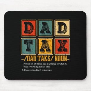 Tapis De Souris Définition de papa drôle rétro Taxe Papa humour