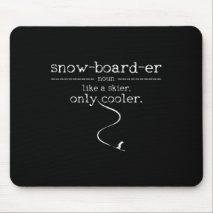 Tapis De Souris Définition de snowboardeur Snowboard Skieur Ski Hi