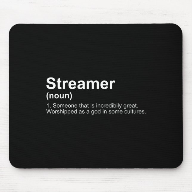 Tapis De Souris Définition de Streamer Live Steam  (Devant)