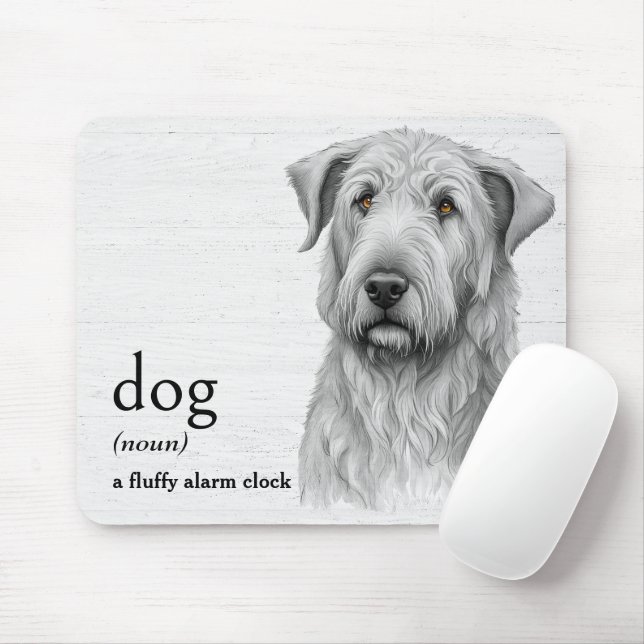 Tapis De Souris Définition du dictionnaire pour CHIEN (Avec souris)
