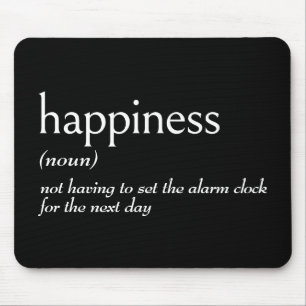 Tapis De Souris Définition du dictionnaire pour le bonheur