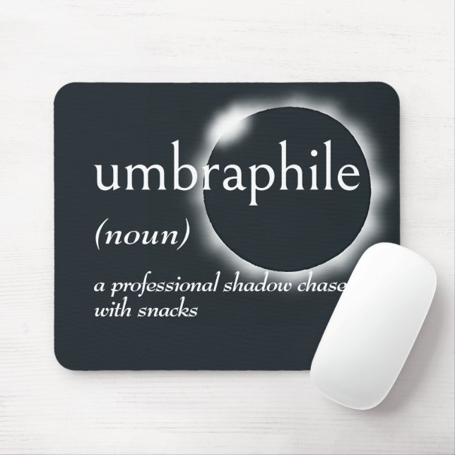 Tapis De Souris Définition du dictionnaire pour UMBRAPHILE (Avec souris)