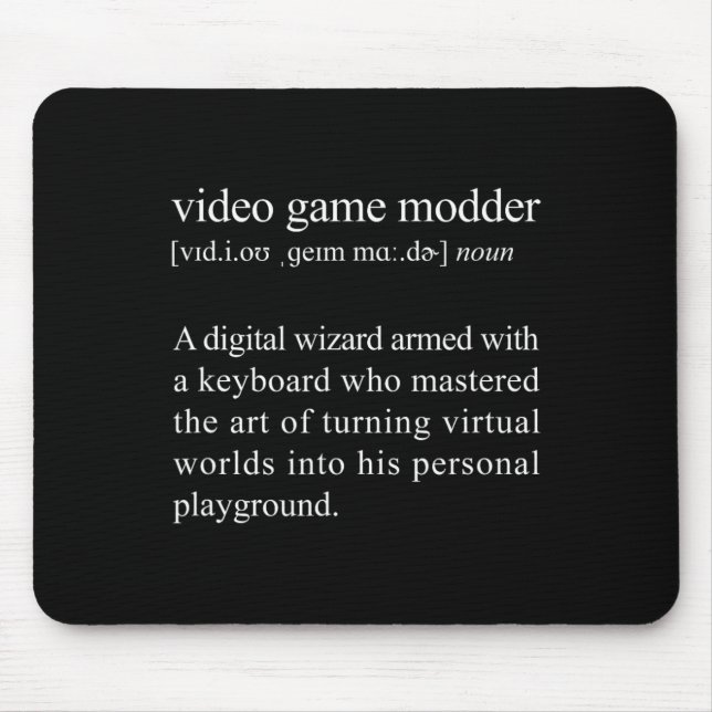 Tapis De Souris Définition du modèle de jeu vidéo - Modèle de jeu  (Devant)