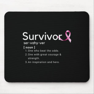 Tapis De Souris Définition du survivant pour le cancer du sein Sur