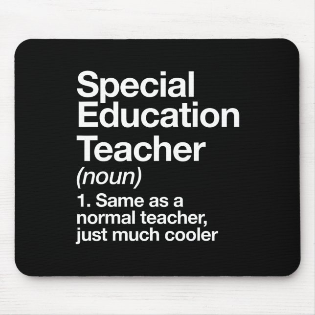 Tapis De Souris Définition d'un professeur d'éducation spéciale dr (Devant)