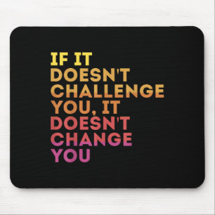 Tapis De Souris Défis-toi Motivational Citation Exercice - U