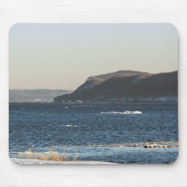 Tapis De Souris Dégel du fleuve Hudson (Devant)