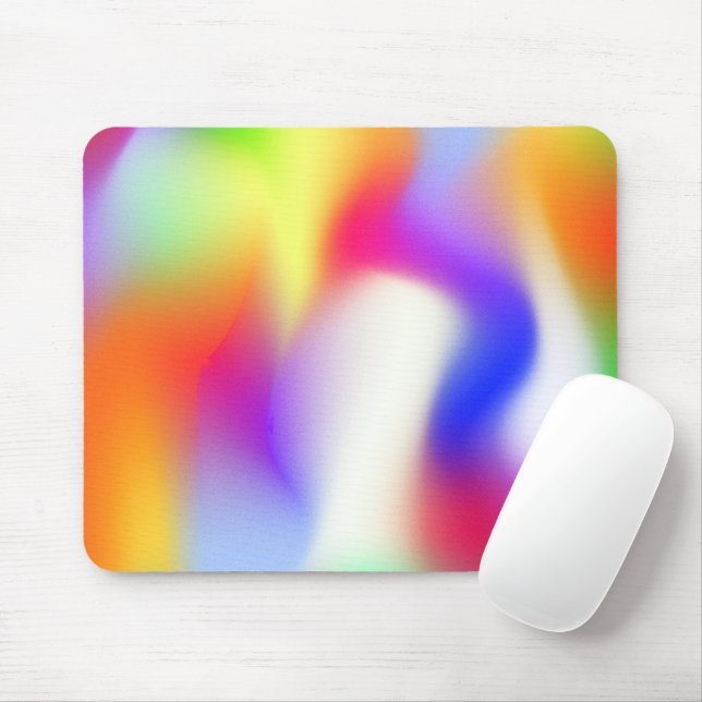 Tapis De Souris Dégradé arc-en-ciel (Avec souris)