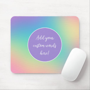 Tapis De Souris Dégradé arc-en-ciel personnalisé