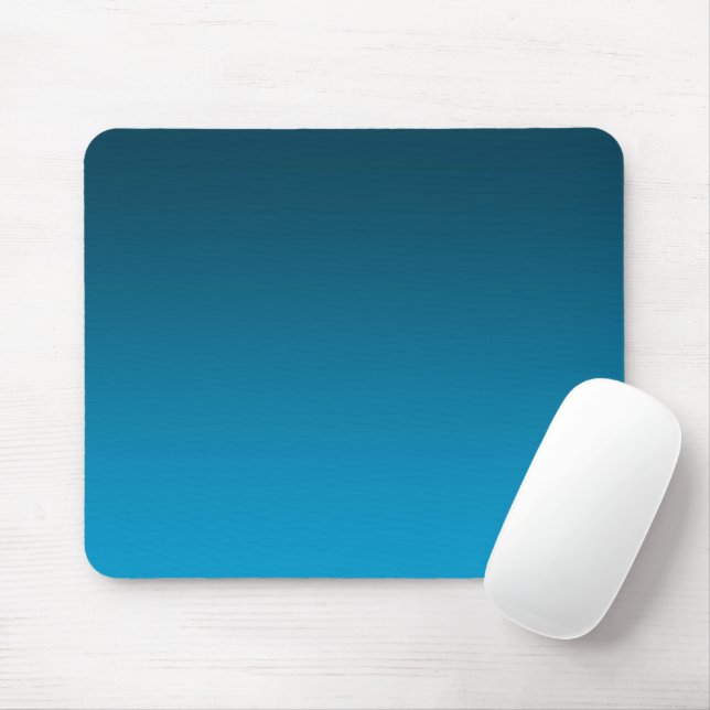 Tapis De Souris Dégradé Bleu - clair à profond | Fond d'ambiance | (Avec souris)