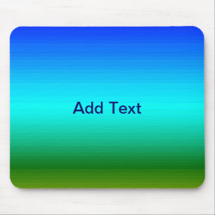 Tapis De Souris Dégradé bleu et vert mer et ciel