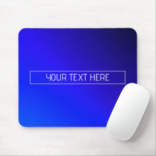 Tapis De Souris Dégradé ombré bleu et violet moderne brillant