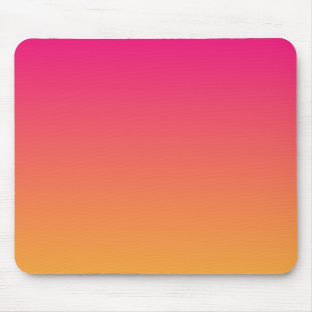 Tapis De Souris dégradé rose et orange (Devant)