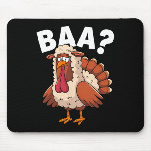 Tapis De Souris Déguisement d'agneau drôle de Thanksgiving joyeux