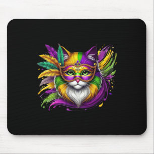 Tapis De Souris Déguisement de chat de masque de Mardi Gras Femmes