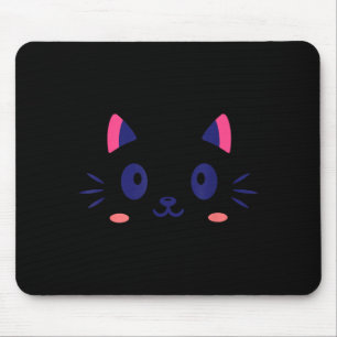 Tapis De Souris Déguisement de chat tête de chaton mignon pour Hal