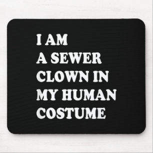 Tapis De Souris Déguisement de clown drôle d'Halloween