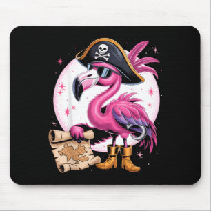 Tapis De Souris Déguisement de fête d'Halloween drôle de flamant r