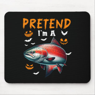 Tapis De Souris Déguisement de saumon pour Halloween pour amoureux