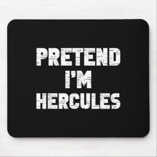 Tapis De Souris Déguisement d'Hercule pour Halloween prétendu drôl