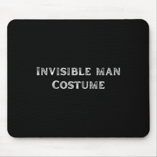 Tapis De Souris Déguisement d'homme invisible drôle et paresseux p