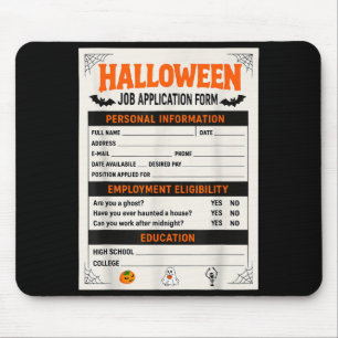 Tapis De Souris Déguisements drôles pour Halloween Candidature d'e