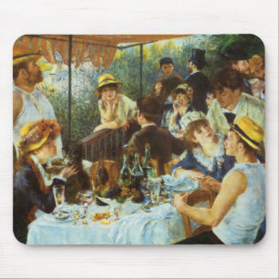 Tapis De Souris Déjeuner de la fête nautique par Pierre Renoir