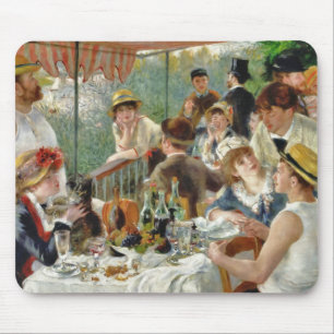 Tapis De Souris Déjeuner du Boating Party Renoir Vintage
