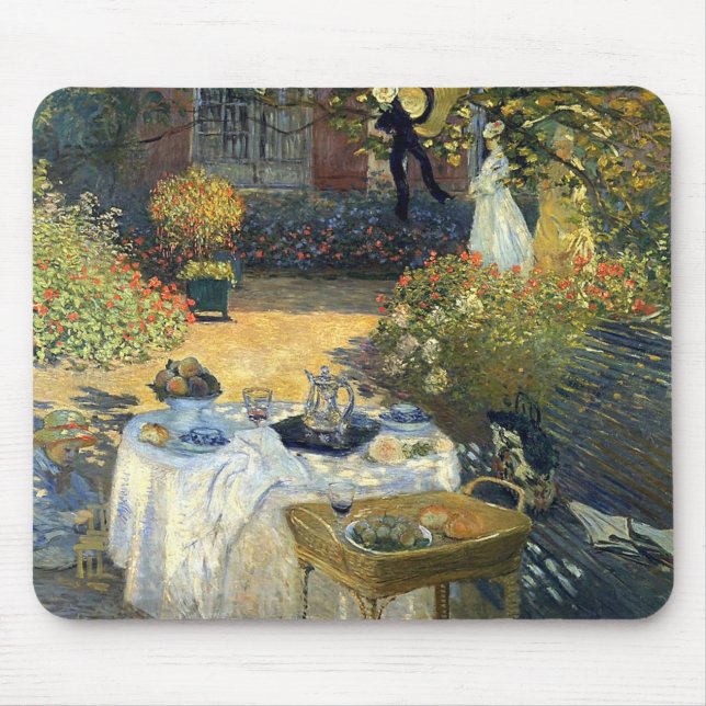 Tapis De Souris Déjeuner Par Claude Monet (Devant)