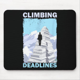 Tapis De Souris Délais d'escalade – Drôle de montagne de charge de