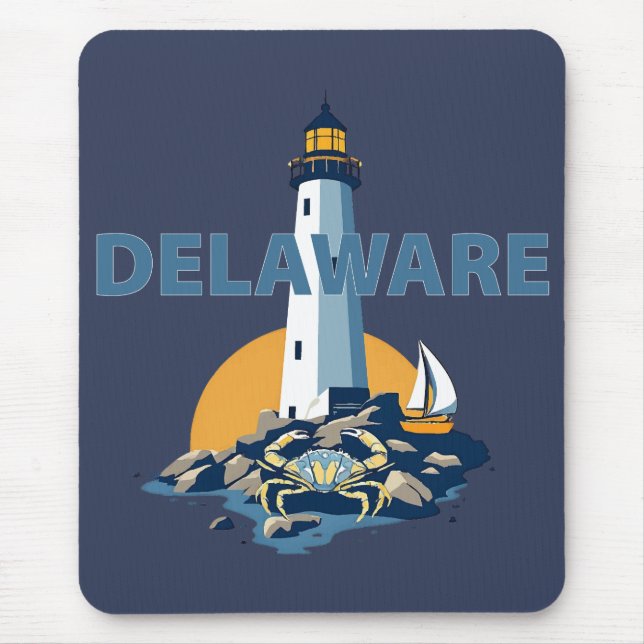 Tapis De Souris Delaware, États-Unis d'Amérique (Devant)
