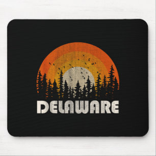 Tapis De Souris Delaware - nature drôle vintage randonnée 60s 70s 