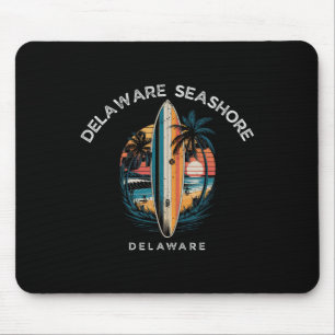 Tapis De Souris Delaware Seashore Delaware Hommes Femmes Surfant