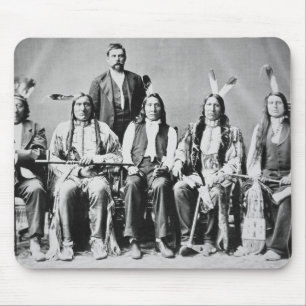 Tapis De Souris Délégation des chefs de Sioux, menée par le nua