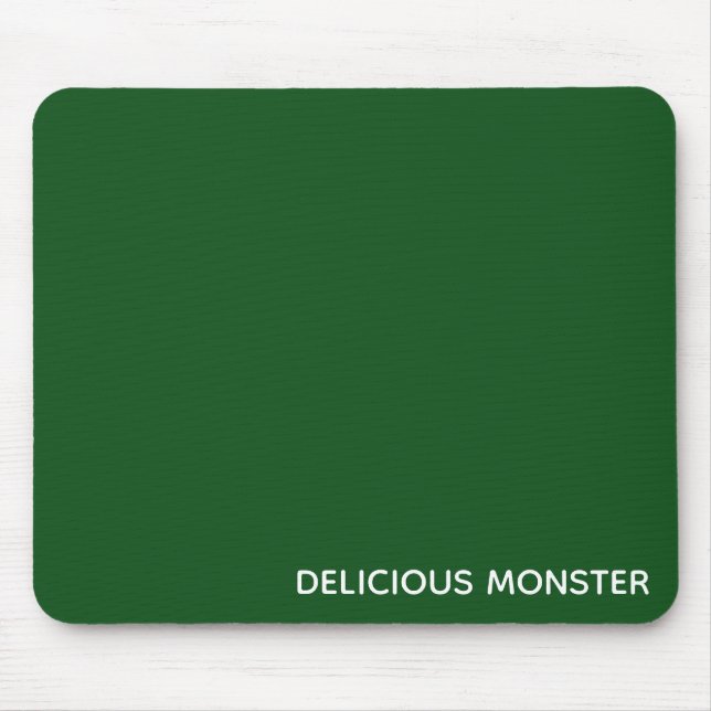 Tapis De Souris Delicious Monster green color name (Devant)