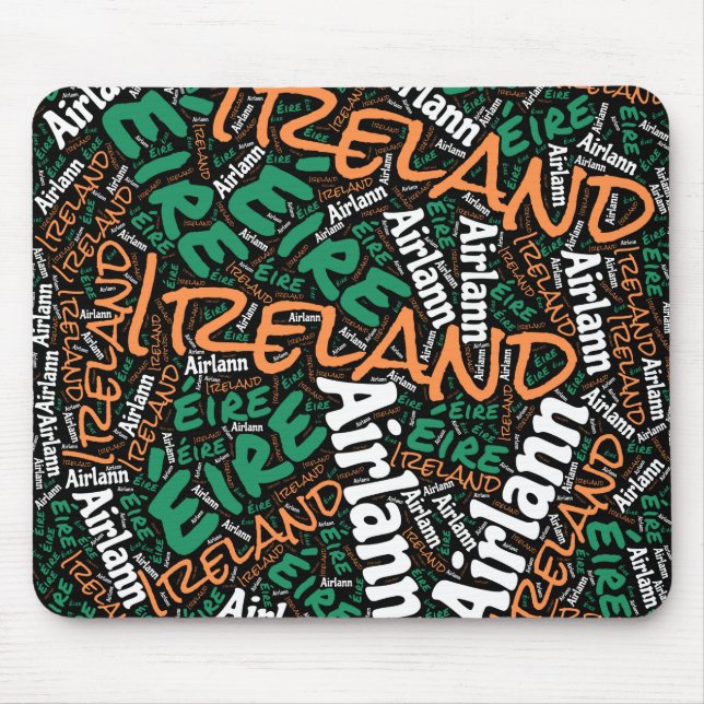 Tapis De Souris Delightful Ireland Flag Colors Patriotic (Devant)