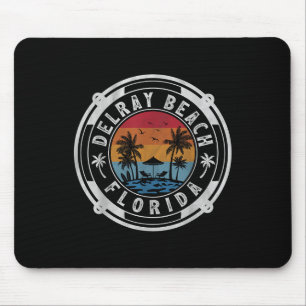 Tapis De Souris Delray Beach Floride Vacances d'été Vintage Sunse