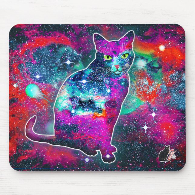 Tapis De Souris Delta des chats cosmiques (Devant)