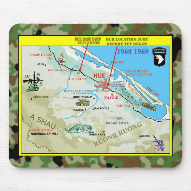 Tapis De Souris DELTA RAIDERS AO (zone d'exploitation) (Devant)