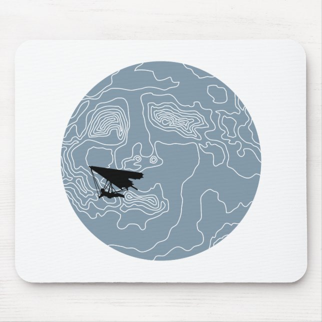 Tapis De Souris deltaplane au clair de lune (Devant)