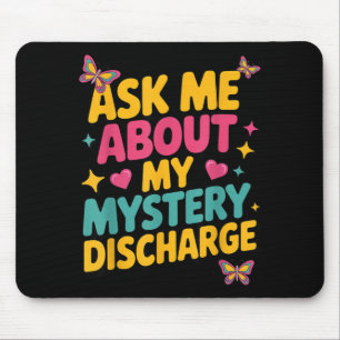 Tapis De Souris Demander Décharge Mystère Sarcasme Brainrot Drôle