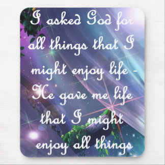 Tapis De Souris Demandez à Dieu Mousepad
